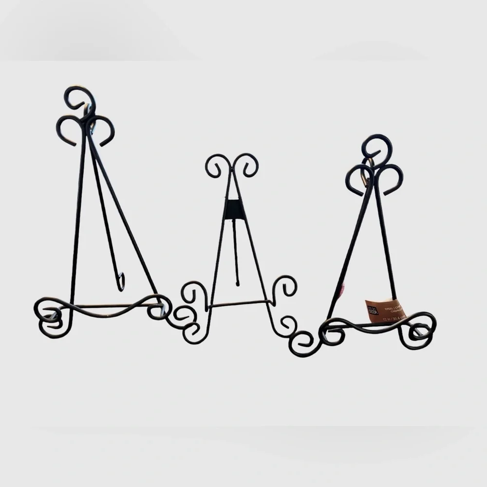 Studio Decor Black Metal Display Easels